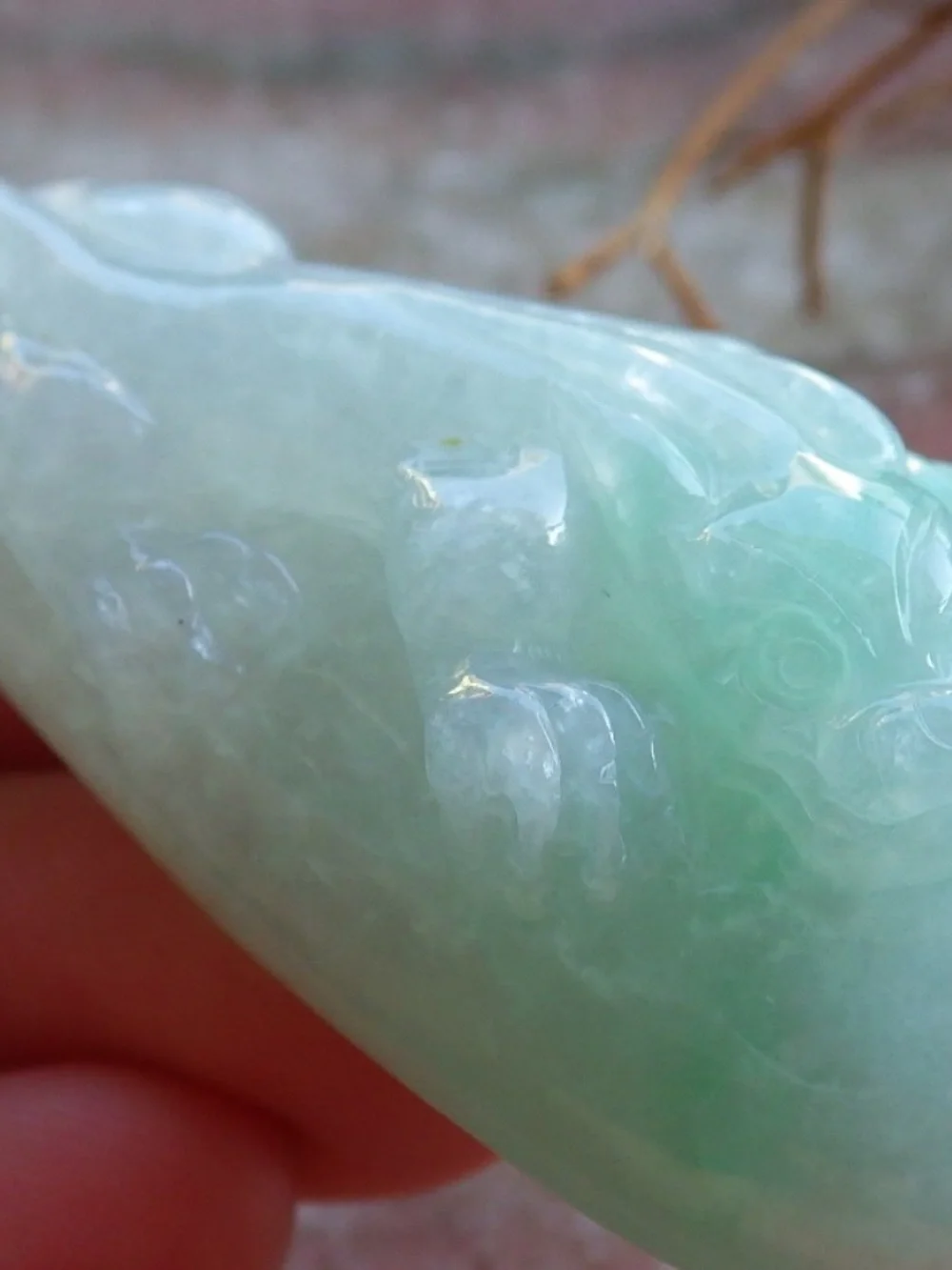 Certified Natural Myanmar Burma A Jade jadeite Dragon Pi Xiu Guitar Pendant